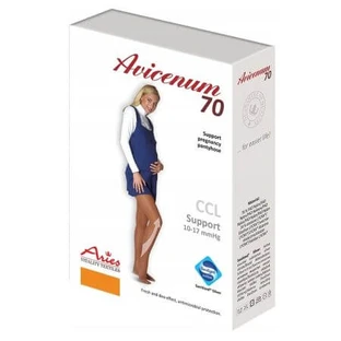 Pończochy ciążowe podtrzymujące rozmiar 170-176/124-132 Phlebo 70, 1 para, Avicenum