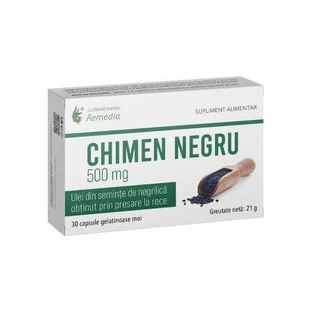 Czarny kminek, 500 mg, 30 kapsułek, Remedia