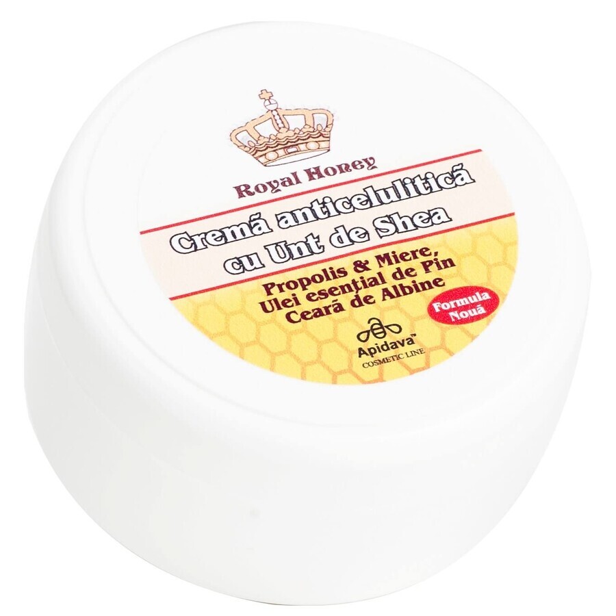 Crema anticelulítica con manteca de karité, 200 ml, Apidava