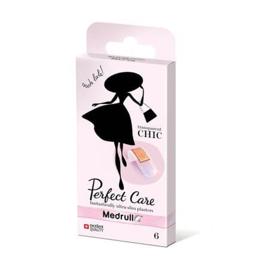 Parches individuales transparentes Perfect Care, 6 piezas, Medrull