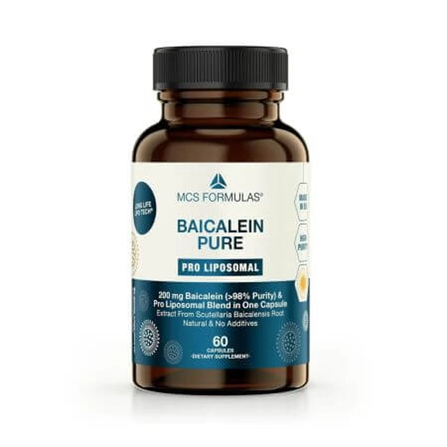 Baicalein Pure Pro Liposomal, 60 gélules, Geneceutica