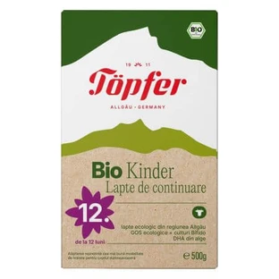 Lapte praf + 12 luni Bio Kinder, 500 g, Topfer