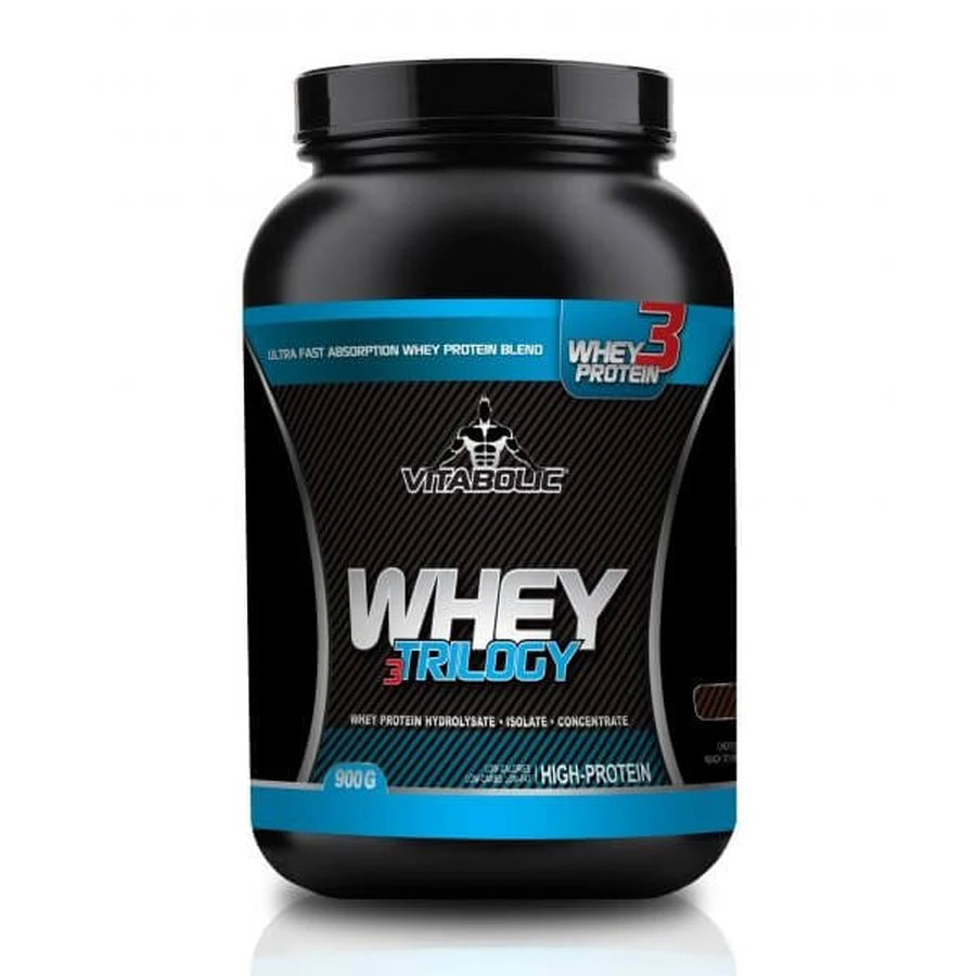 Whey Trilogy Standard Whey Lemon Flavored Protein Powder with Yoghurt, 900 g, Vitabolic