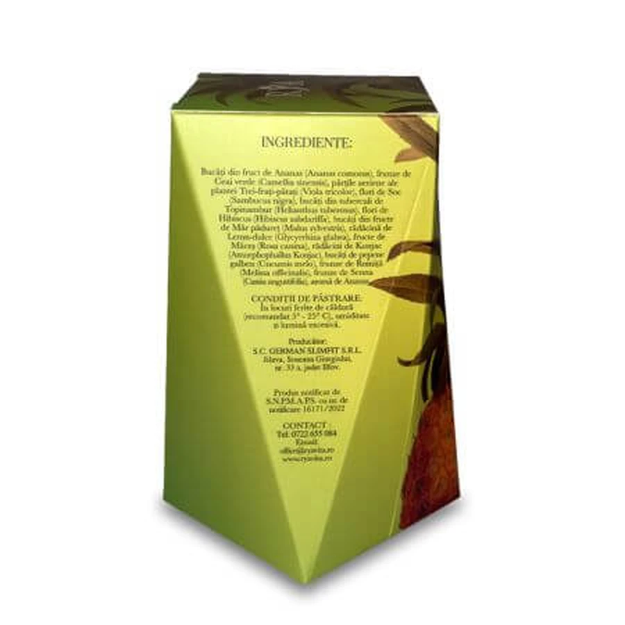 Tè dimagrante all’ananas, 60 g, Rya Vita