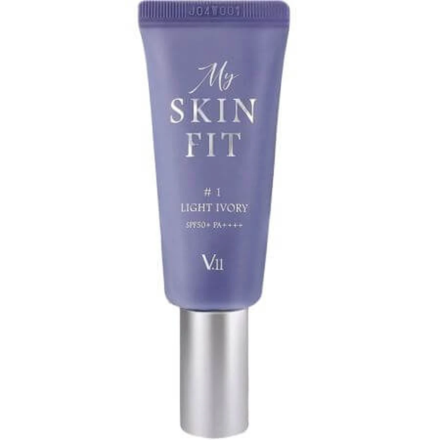 Crema colorata viso SPF 50+ PA++++ 1 Avorio chiaro My Skin Fit, 20 ml, Village 11 Factory