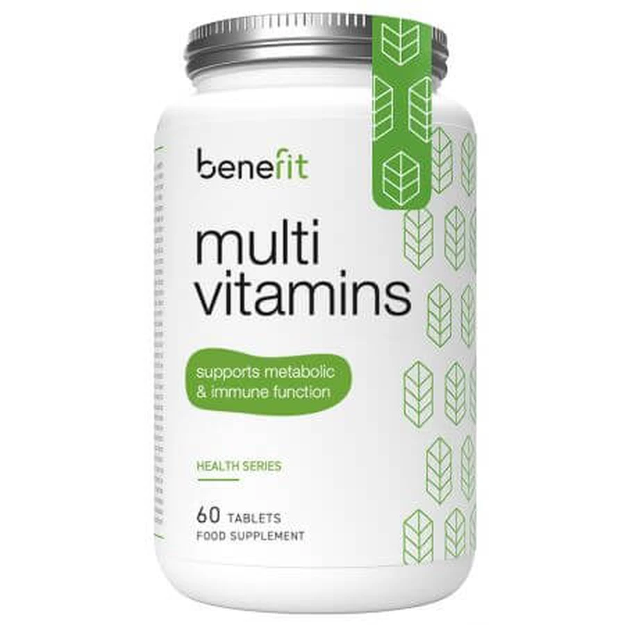 Multivitamine en mineralen Health Series, 60 tabletten, Benefit Nutrition