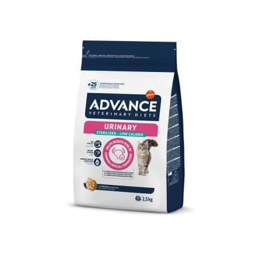 Droog kattenvoer voor gesteriliseerde katten Urinary Low, 2.5 kg, 2.5 kg, Advance Veterinary Diets