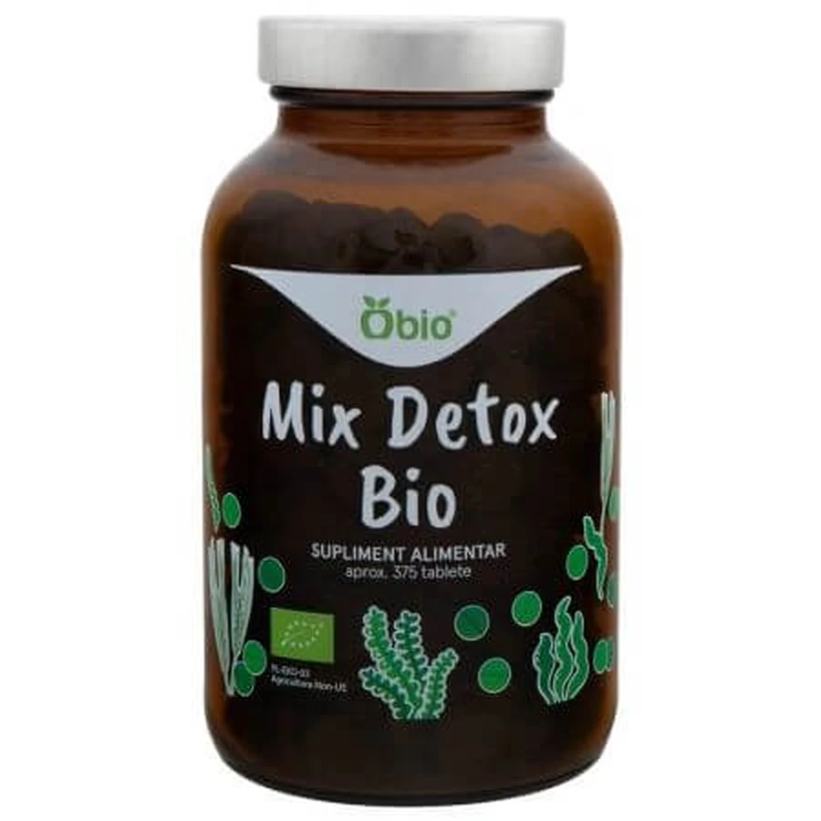 Organic detox mix, 375 tablets, Obio