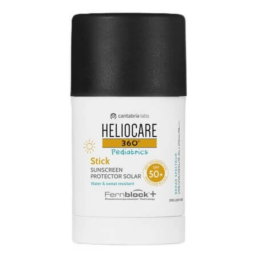 Stick de fata cu factor de protectie SPF 50+ PA++++ pentru copii Heliocare 360, 25 g, Cantabria