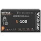 Disposable unpowdered nitrile gloves, black, size S, 100 pieces, Kid-Man