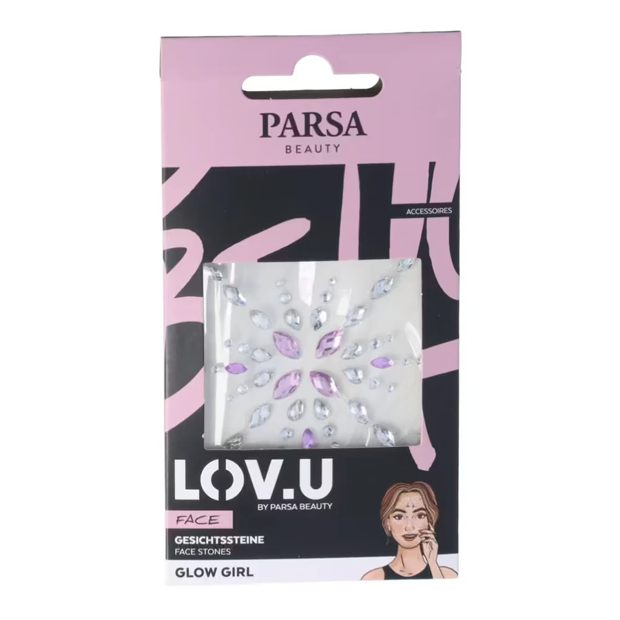 Lov.U pietre autoadesive per il viso, Parsa