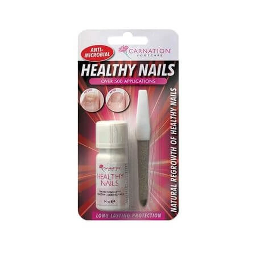 Nail solution + battery CAR-145, 14 ml, Carnation