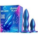 Set de plugs anaux Deep & Deeper, 2 pièces, Durex