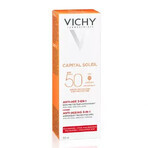 Vichy Capital Soleil Crema Antiarrugas Antioxidante 3 en 1 con FPS 50, 50 ml