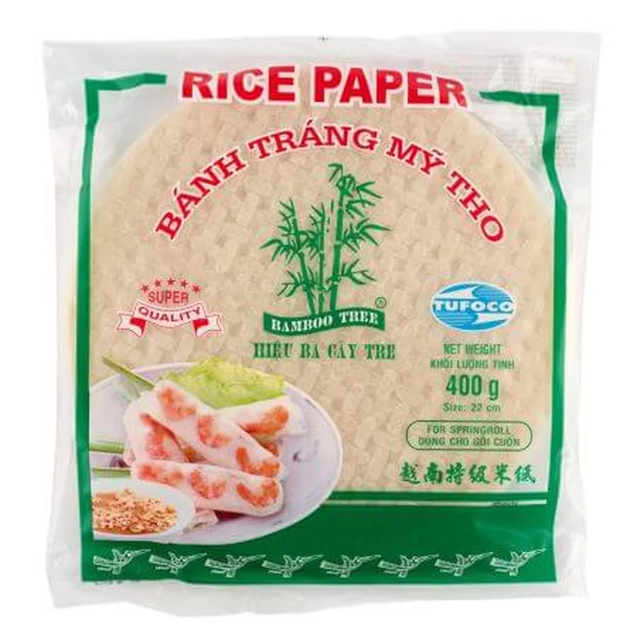 Carta di riso per involtini primavera Bamboo tree 20 cm di diametro Bamboo tree, 400 g, EcoNatur