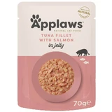 Katzennassfutter mit Thunfisch und Lachsfilets, 70 g, Applaws