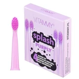 Satz mit 4 Stück. 4-tlg. Reserve-Zahnbürste Splash Purply, Vitammy