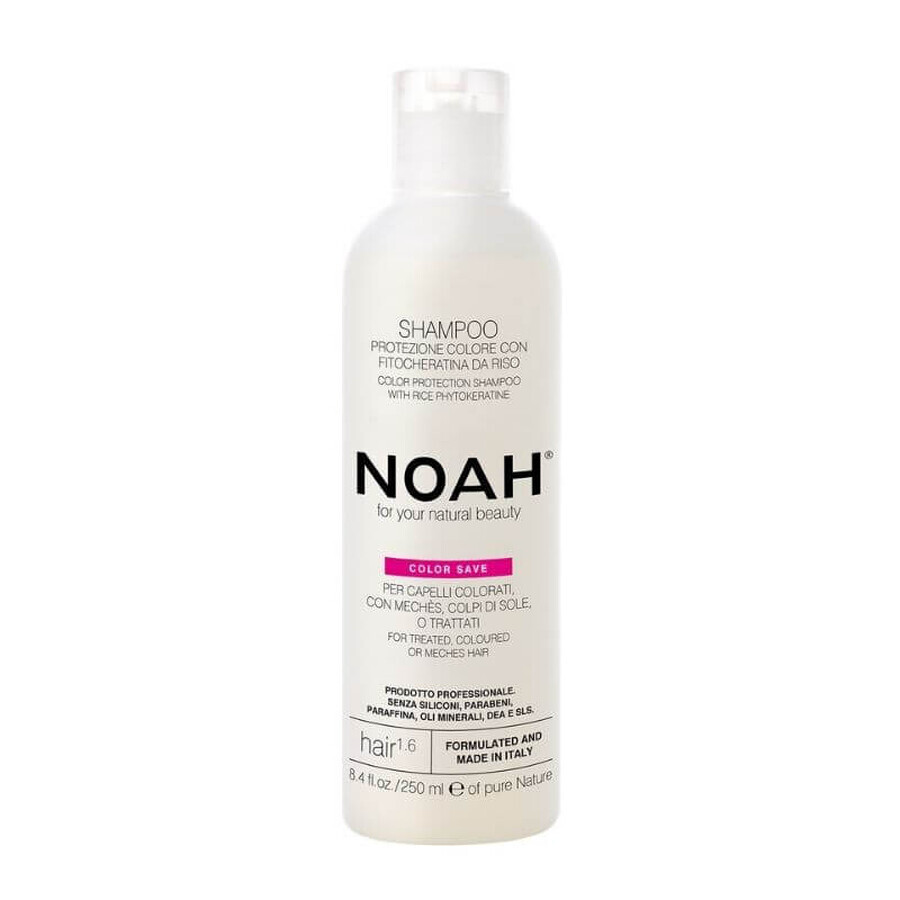 Shampoo with rice phytokeratin for coloured hair (1.6) x 250ml, Noah