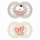 Ciuccio in silicone MAM originale edizione limitata invernale per 16+ mesi - pupazzo di neve/guanti