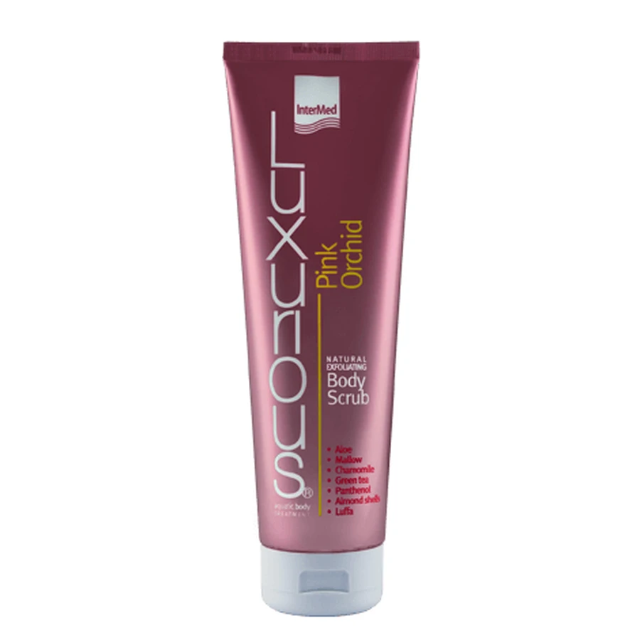 INTERMED Luxurious Body Scrub Pink Orchid Natural Body Scrub cu parfum de orhidee sălbatice, 280ml