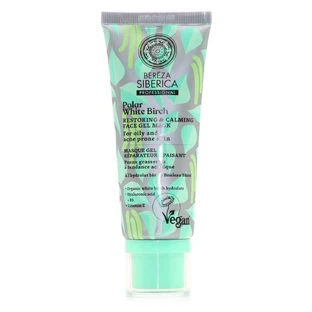 NATURA SIBERICA Bereza Bereza Mască gel facială de refacere și calmare Mască gel hidratantă Mască de refacere și echilibrare pentru piele grasă și acneică 100ml