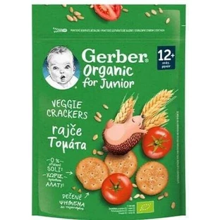 GERBER Organic pentru Junior Cereale Crackers cu roșii de la 12 luni 100g
