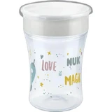 Vaso Mágico NUK Family Love con labio y tapa 8m+, 230ml - Gris