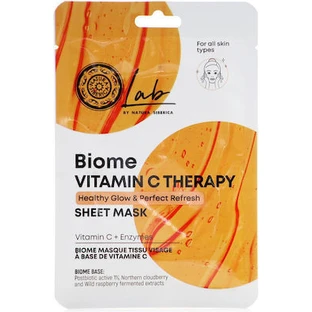 NATURA SIBERICA Biome Vitamin C Therapy Sheet Mask Maska do twarzy nabłyszczająca 1 szt.
