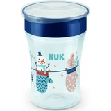 Vaso de entrenamiento NUK Magic Cup con labio y tapa Nieve 8m+ 230ml 10.255.443 - Azul