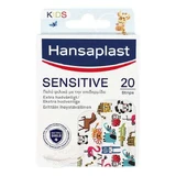 HANSAPLAST Kids Sensitive Animal - Adesivi per bambini con figure di animali preferiti 20 pezzi