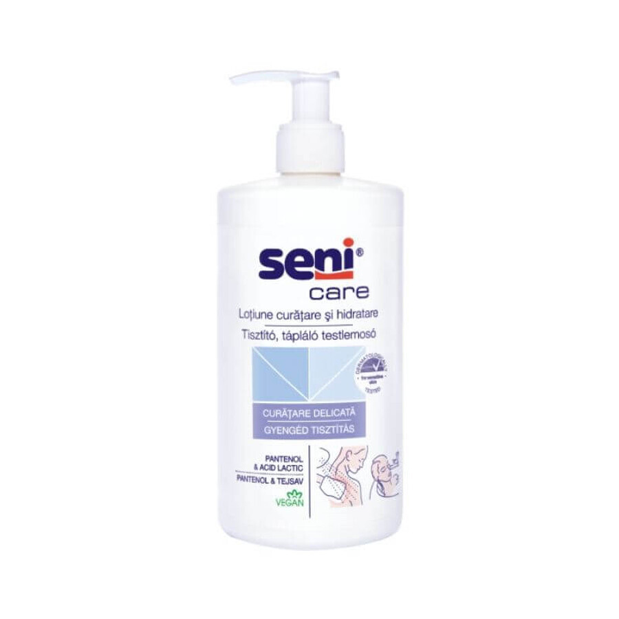 SENI CARE - Loción limpiadora e hidratante x 500 ml