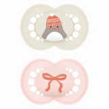Chupete de silicona MAM Original Winter Edición Limitada Para 2-6 Meses - Pingüino / Lazo