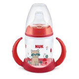 NUK First Choice Biberón Entrenamiento Biberón con dos asas y boquilla de silicona para 6-18 meses 150ml 10.743.943 - Rojo