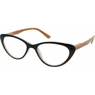 EYELEAD Ochelari de lectură-Presbyopia Bordeaux Butterfly cu braț de lemn E206 +1.25