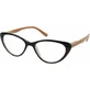EYELEAD Ochelari de lectură-Presbyopia Bordeaux Butterfly cu braț de lemn E206 +1.25
