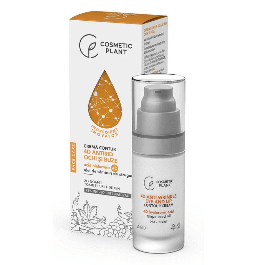 Crema antiarrugas contorno de ojos y labios Cuidado Facial, 30 ml, Cosmetic Plant