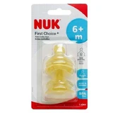 NUK First Choice+ Tetinas de goma de alto flujo 6+ 2 Piezas [10.713.243]
