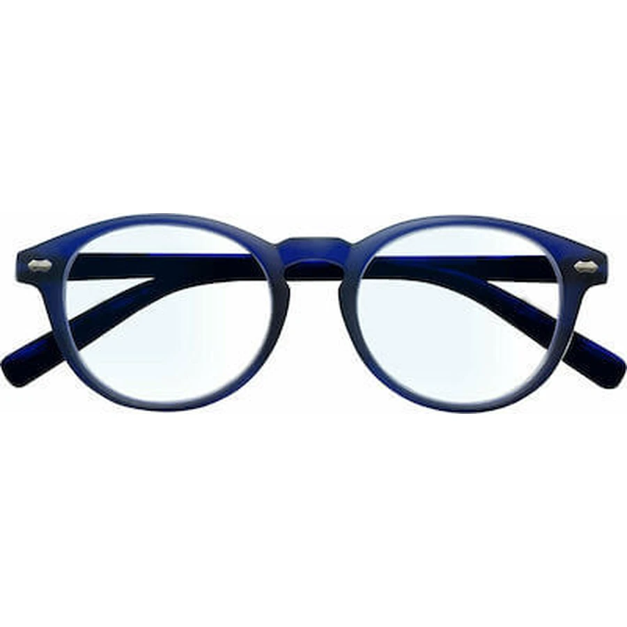 EYELEAD Lese-Fehlsichtigkeitsbrille Dunkelblau mit Blaulichtfilter B185 +2.50