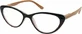 EYELEAD Gafas de lectura-Presbicia Burdeos Mariposa con brazo de madera E206 +1.00