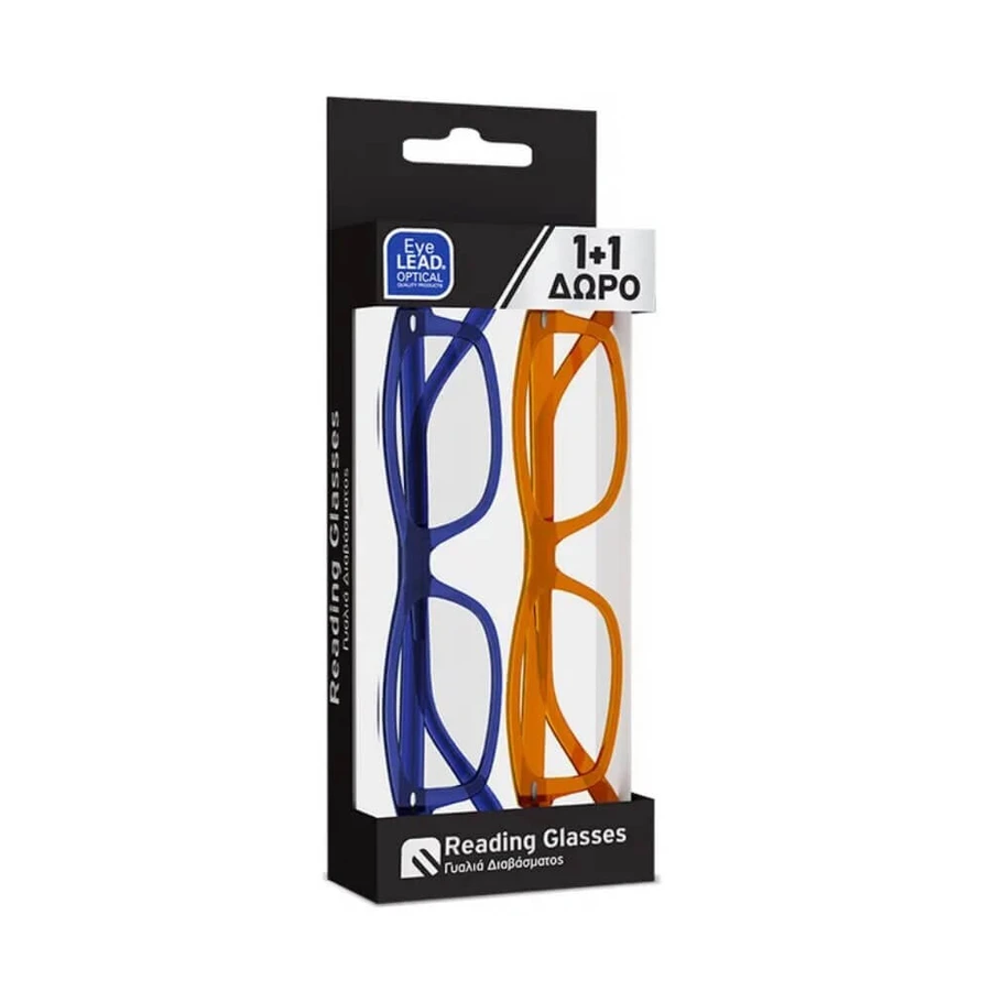 EYELEAD Reading Glasses - Presbyopia Blue(E220) & Honey(E218) +1.00