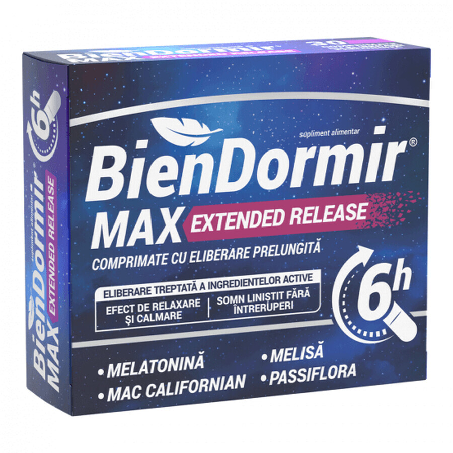 Bien Dormir Max a rilascio prolungato, 30 compresse a rilascio prolungato, Fiterman Pharma