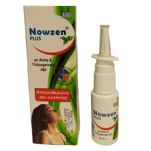 MEDICHROM Spray nasal Bio Nowzen Spray nasal à base de plantes avec aloès, acide hyaluronique et sel de l'Himalaya 20ml