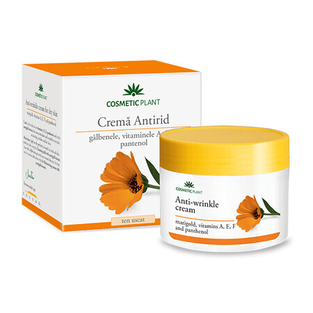 Crème anti-rides au souci et aux vitamines A, E, F et au panthénol, 50 ml, Cosmetic Plant