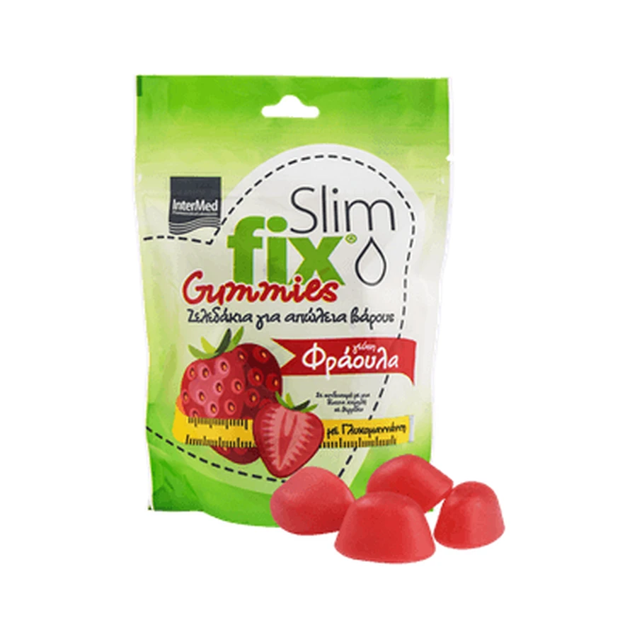 SLIM FIX Slim fix Gummies For Weight Loss With Glucomannan Strawberry Flavored Gummies 500mg 42 Gummies- Expires 30/04/26