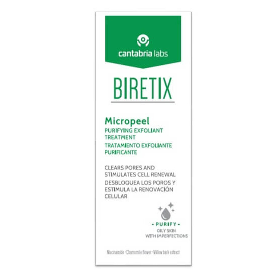 Micropeel Biretix trattamento esfoliante e purificante, 50 ml, Cantabria Labs