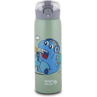 Sticlă NAVA Thermos din oțel inoxidabil We Care Green 500ml (10-110-012)