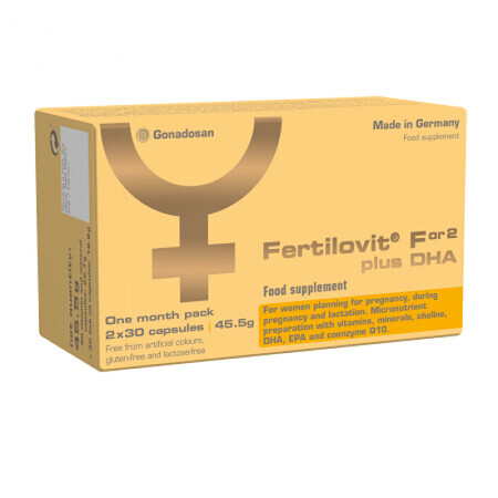 Fertilovit F or2 plus DHA, 60 cápsulas, Gonadosan