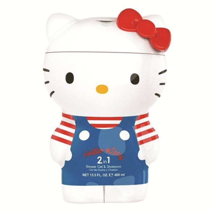 Gel de dus si sampon pentru copii Hello Kitty, 400 ml, Air Val