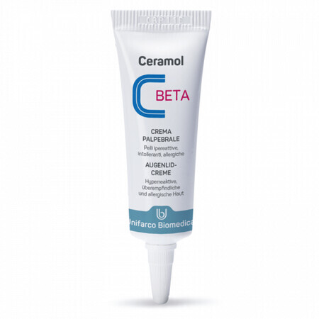 Crema de ojos para piel sensible y dermatitis, 10 ml, Ceramol