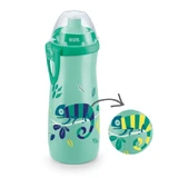 NUK First Choice Vaso Deportivo Camaleón (Cambia de Color) Vaso Push-Pull con Tapa que Cambia de Color Desde los 24 Meses, 450ml En Varios Colores - Verde